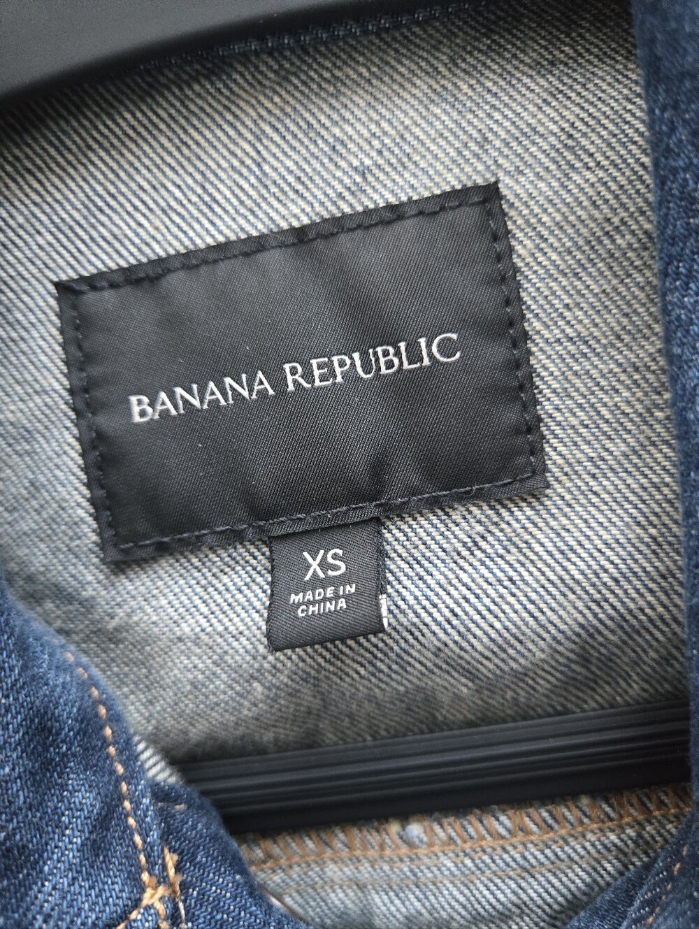 Banana Republic Dark Blue Denim Trucker Jacket - Picture 9 of 9